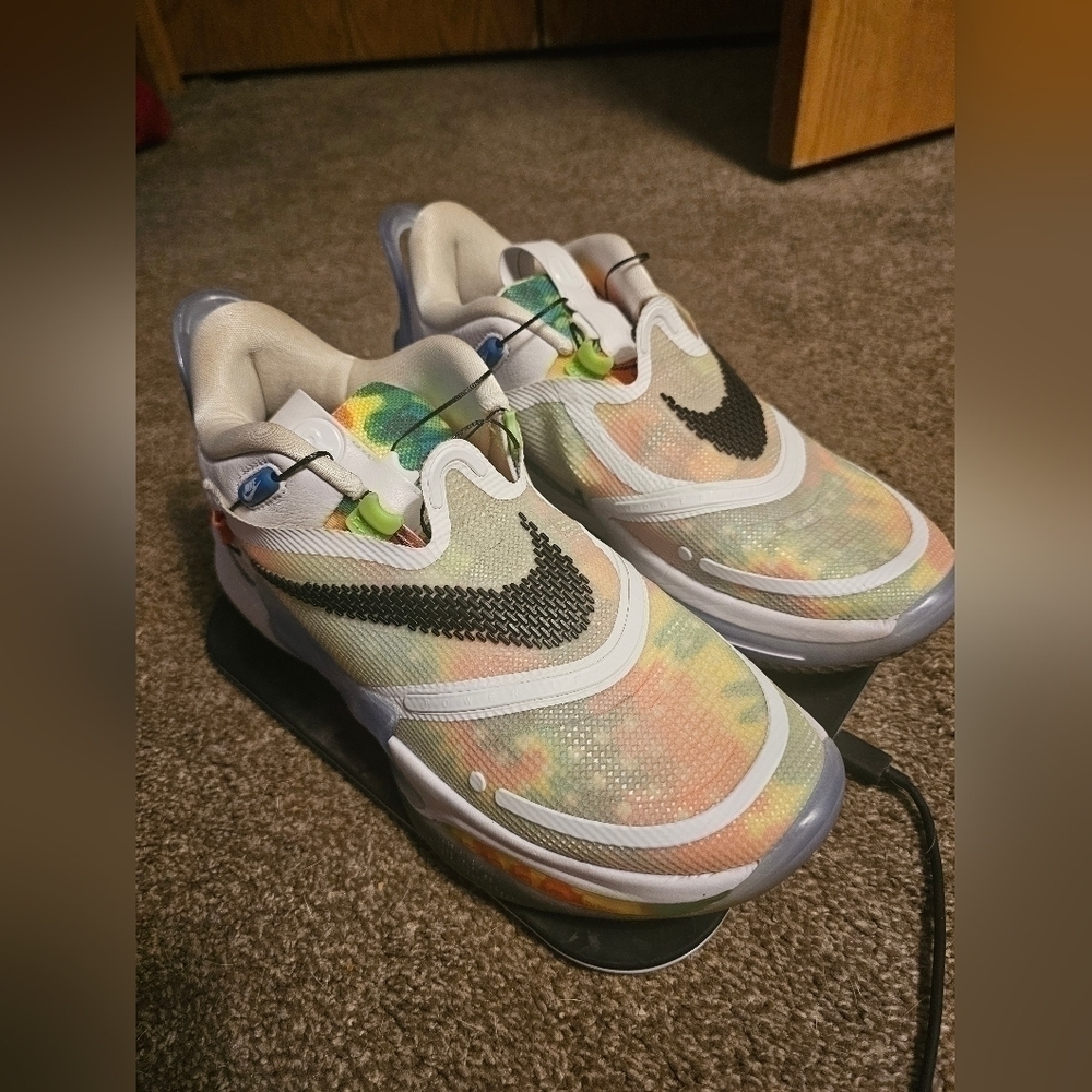 Nike Adapt BB 2.0 Takes On Whimsical Tie-Dye Prints Mens 7.5 - Picture 3 of 5